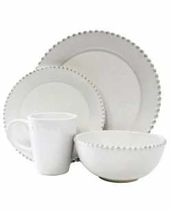 Jay Imports Jay Import Bianca Bead 16pc Dinnerware Set Home