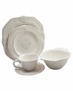 Jay Imports Jay Import Baroque 20pc Dinnerware Set Home