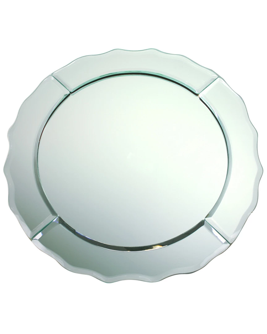 Jay Imports Mirror Glass Charger With Beveled Edge Home Dinnerware