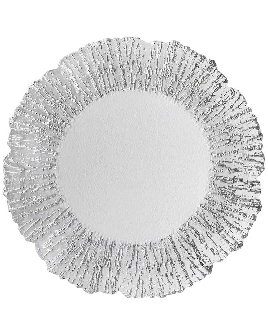 Jay Imports Deniz Flower-shaped Charger Plate Home Dinnerware