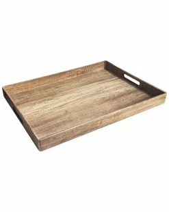 Jay Imports Poplar Finish Tray Home Bar Carts & Accessories