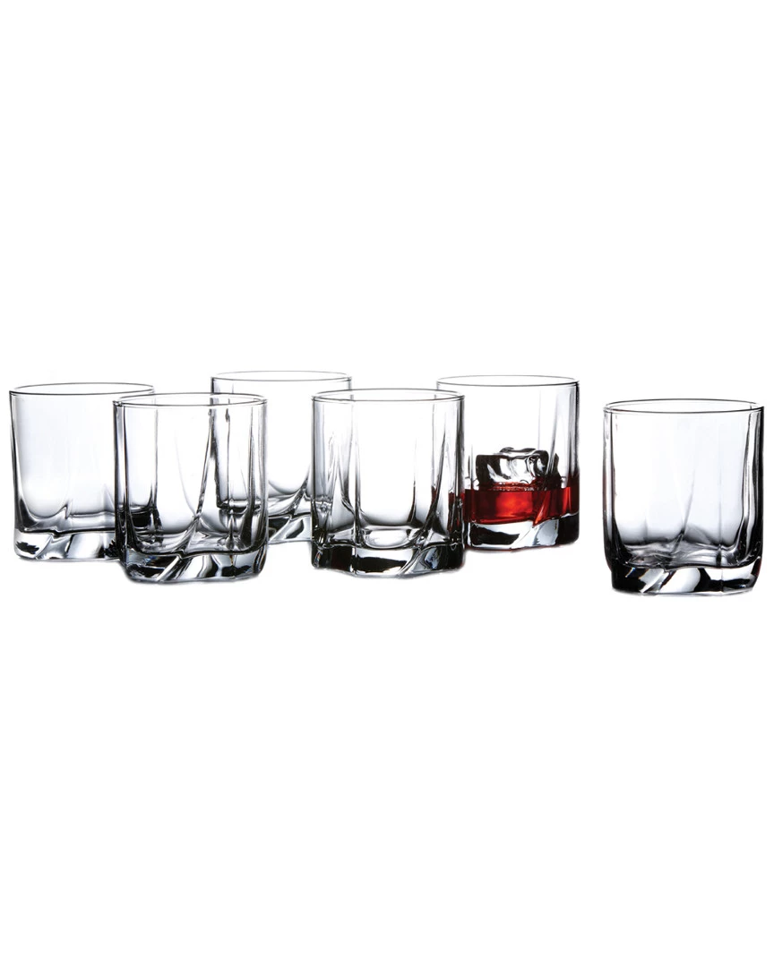 Jay Imports Luna Set Of Six 9oz Old Fashion Glasses Home Drinkware