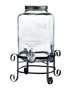 Jay Imports Main Street 3gal Beverage Dispenser With Stand Home Bar Carts & Accessories