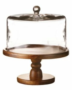 Jay Imports Madera 11.75in Pedestal Cake Plate Home Serveware