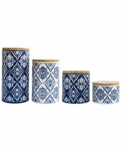 Jay Imports Pirouette 3pc Canister Set Home Kitchen & Pantry Storage