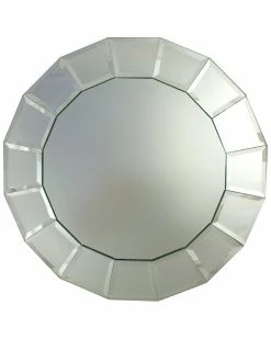 Jay Imports Jay Import Beaded Mirror Charger Home Dinnerware