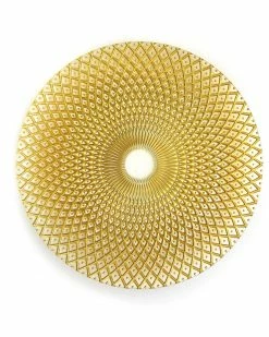 Jay Imports 13in Edge Gold Charger Plate Home Dinnerware