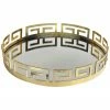 Jay Imports Jay Import 15in Gold Mirror Tray Home Serveware