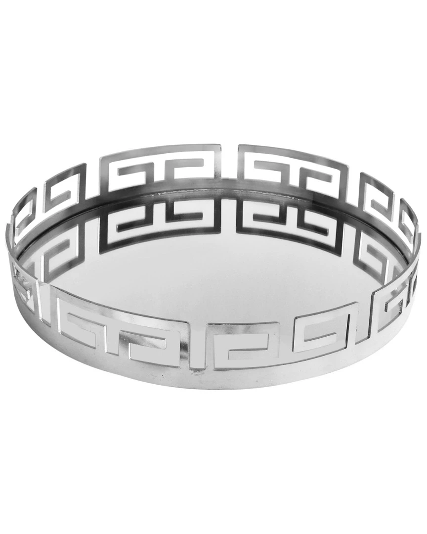 Jay Imports Jay Import 15in Silver Mirror Tray Home Serveware