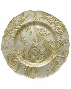 Jay Imports Vanessa 13in Charger Home Dinnerware