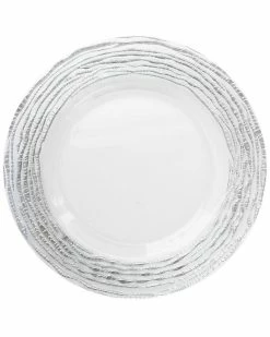 Jay Imports Jay Import Arizona Silver/Clear Charger Plate Home Dinnerware