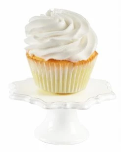 Jay Imports Jay Import Bianca White Set Of 4 Cup Cake Pedestal Plate Home Serveware