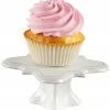 Jay Imports Jay Import Bianca White Set Of 4 Cup Cake Pedestal Plate Home Serveware