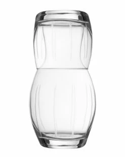 Jay Imports Medallion Lines 2pc Carafe Set Home Drinkware