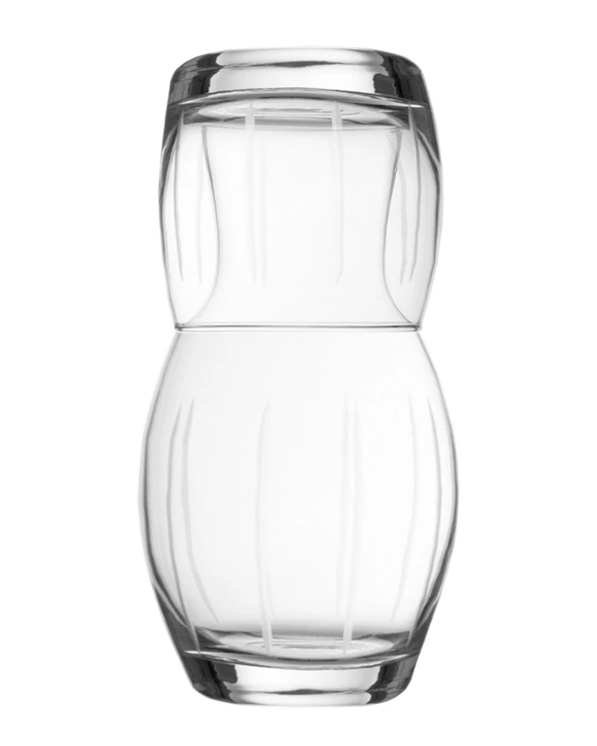 Jay Imports Medallion Lines 2pc Carafe Set Home Drinkware