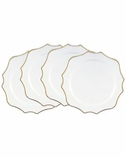 Jay Imports Jay Import Set Of 4 Princess Charger Plates Home Dinnerware