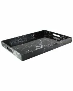 Jay Imports Jay Import Marble Swirl Rectangular Tray Home Serveware