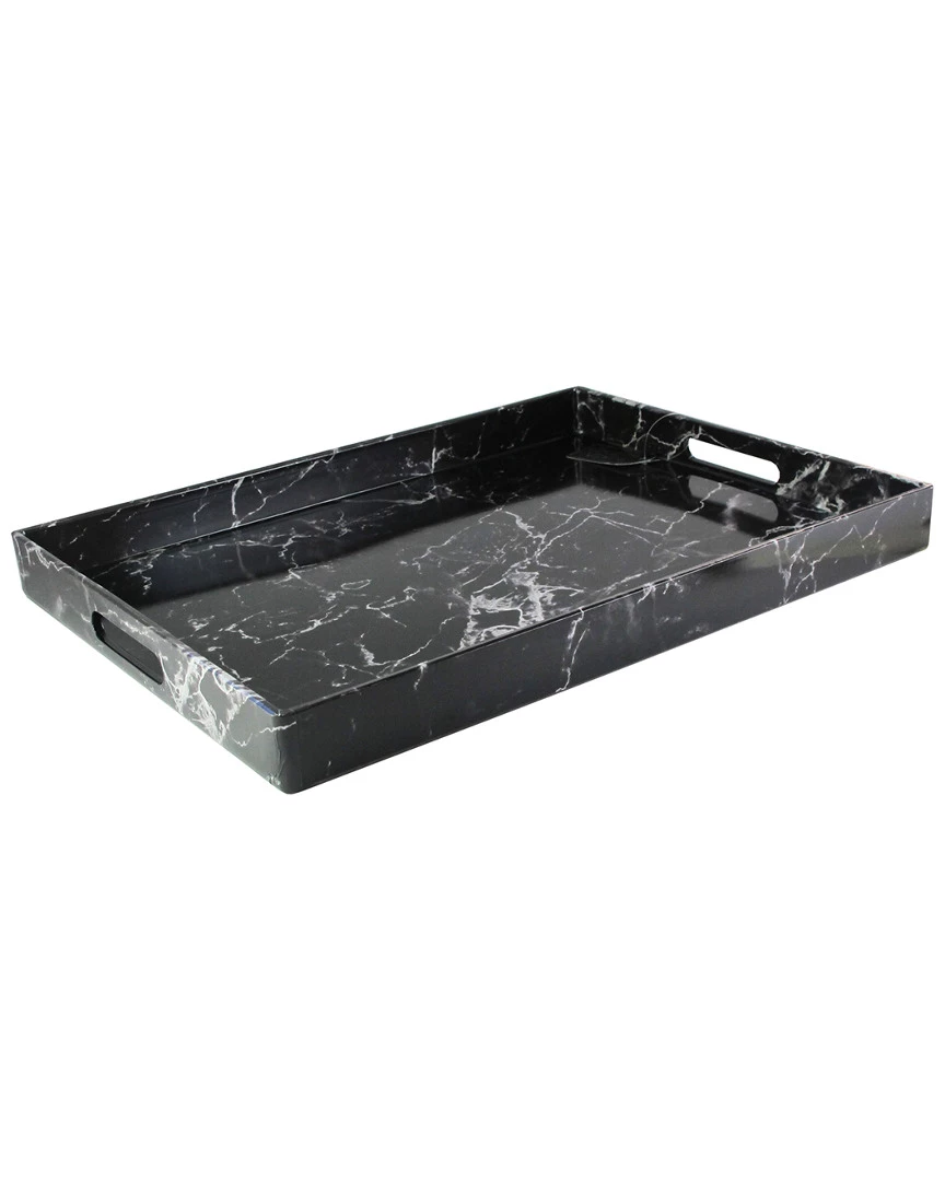 Jay Imports Jay Import Marble Swirl Rectangular Tray Home Serveware