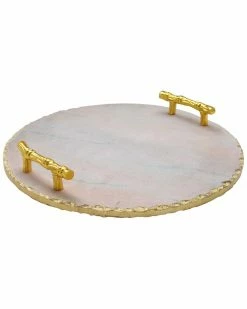 Jay Imports Marble Tray Home Serveware