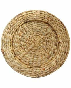 Jay Imports Jay Import Set Of 4 Water Hyacinth Charger Plates Home Dinnerware